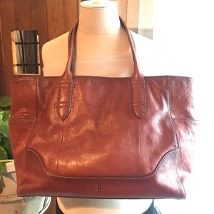 Frye Leather Side Pocket Tote